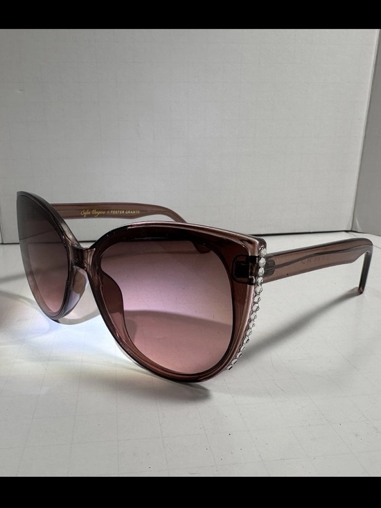 sofia by sofia vergara Accessories - Sofia Vergara X Foster Grant Cat Eye Oversize Rhinestone Sunglasses mauve/plum